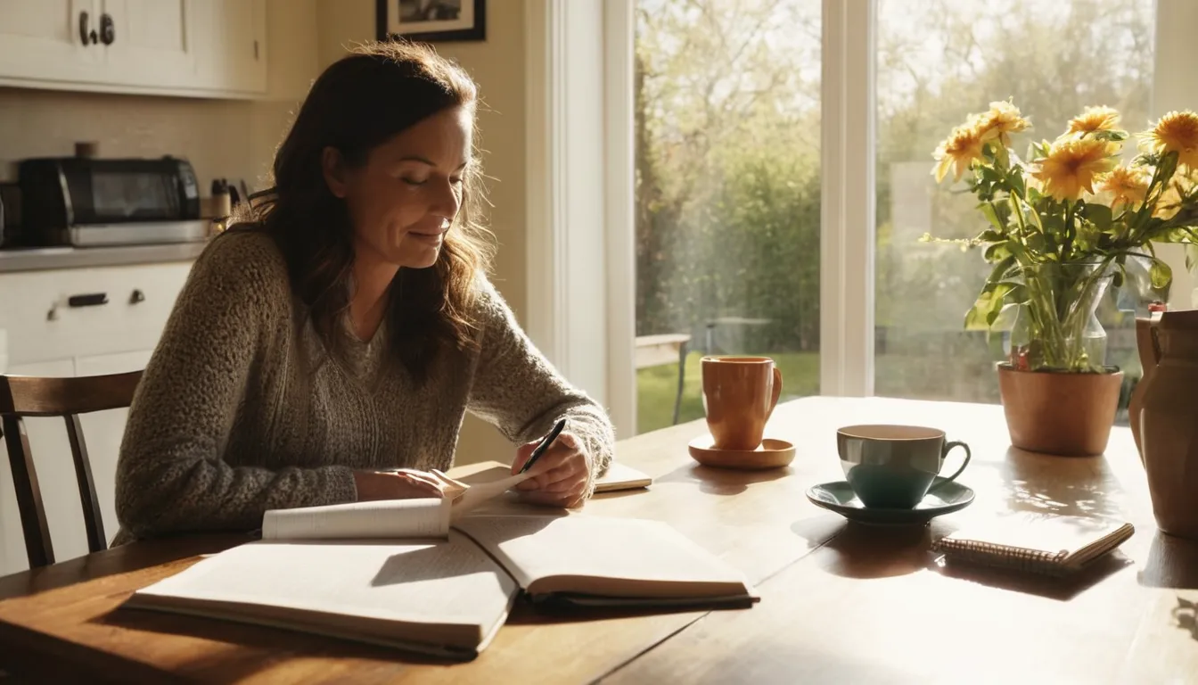 A homeowner reviewing a written quote at a kitchen table